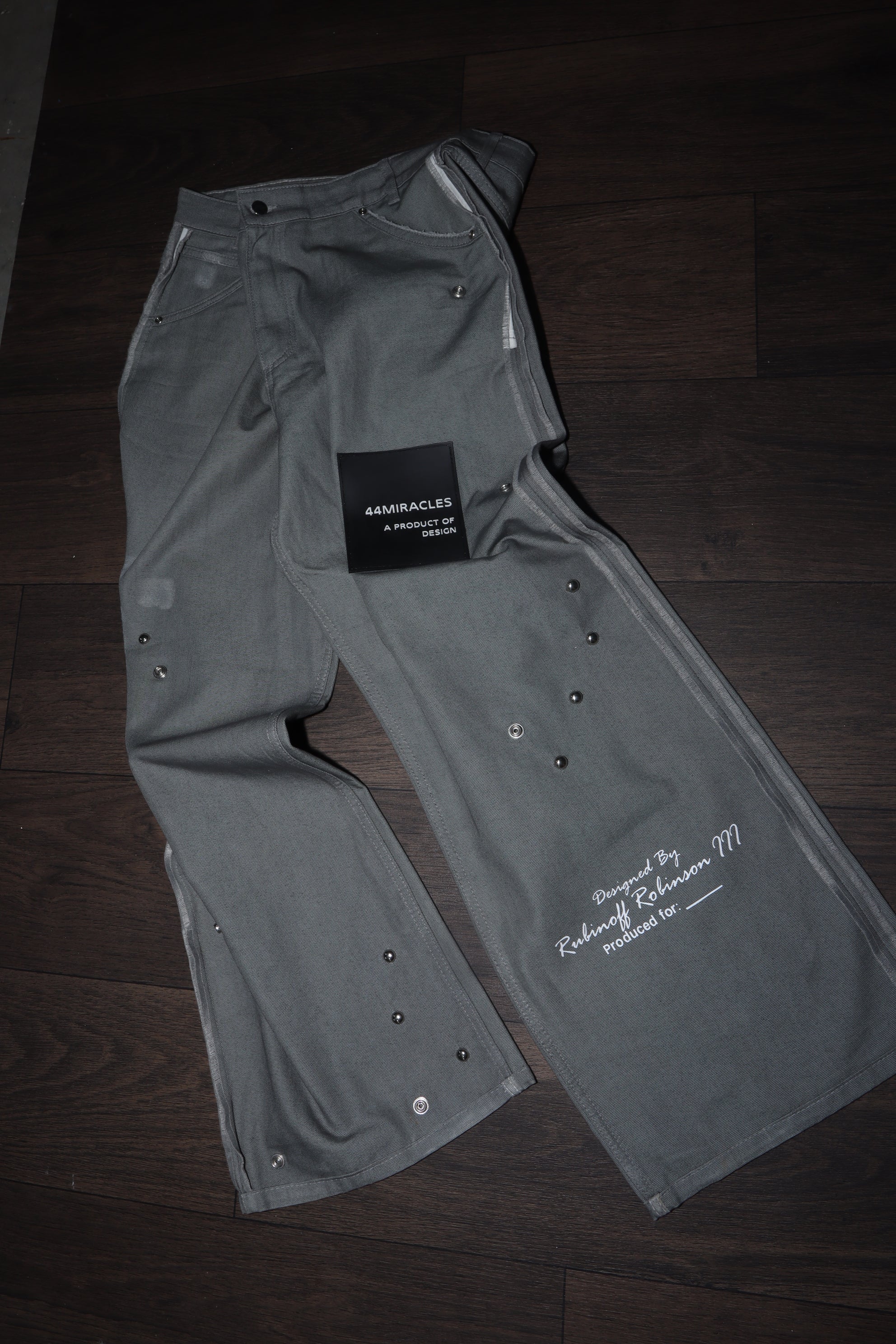 Canvas Pant Studded Plain