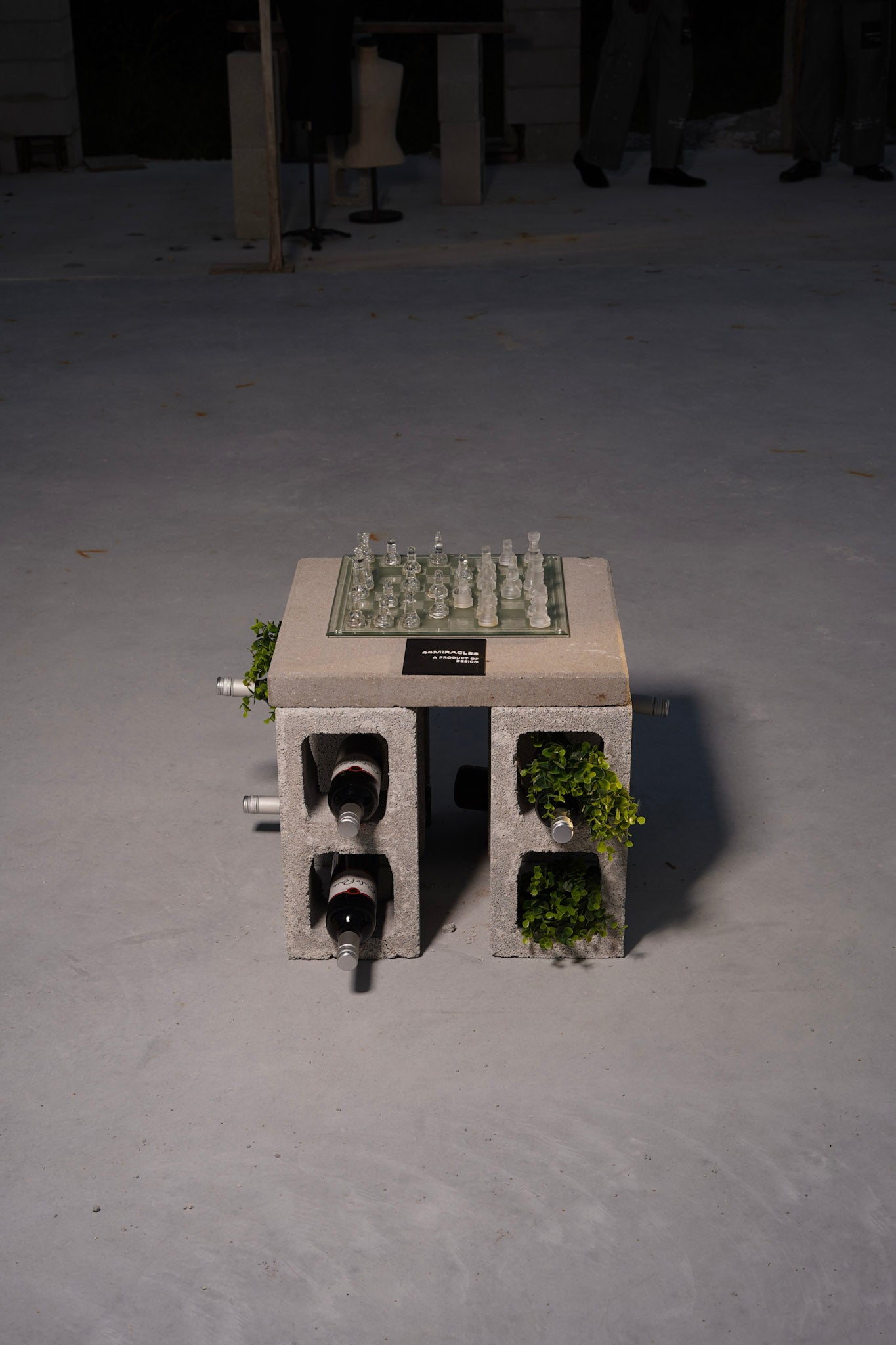 1 of 1 Clear Chess Set Coffee Table - *Contact to Purchase