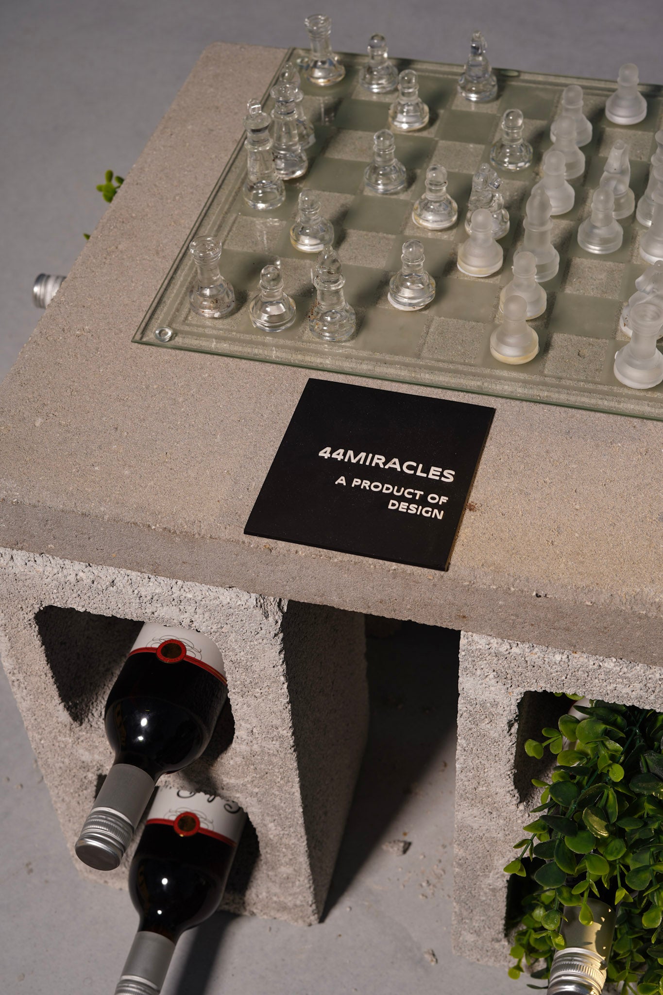 1 of 1 Clear Chess Set Coffee Table - *Contact to Purchase